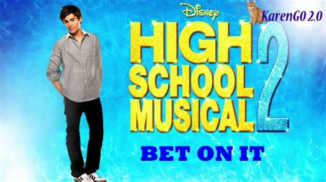bolton bet|High School Musical Cast – Bet On It Lyrics .
